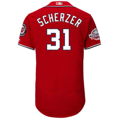 Max Scherzer Washington Nationals Majestic 2018 All-Star Game Alternate Flex Base Player Jersey – Scarlet