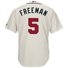 Freddie Freeman Atlanta Braves Majestic Cool Base Player Jersey - Tan