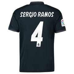 Sergio Ramos Real Madrid 2018/19 Away Player Jersey – Gray