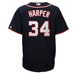 Bryce Harper Washington Nationals Majestic Official Cool Base Player Replica Jersey - Navy