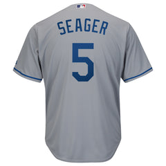 Corey Seager Los Angeles Dodgers Majestic Road Official Cool Base Player Jersey - Gray