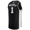 Image of Lonnie Walker San Antonio Spurs Branded Fast Break Jersey - Icon Edition - Black