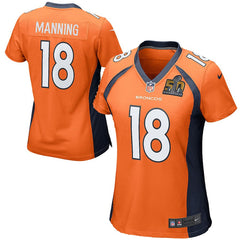 Peyton Manning Denver Broncos Women's Orange Super Bowl 50 Game Jersey 2019