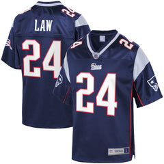 Ty Law New England Patriots Pro Line Retired Team Player Jersey – Navy 2018/2019