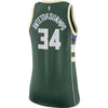 Image of Giannis Antetokounmpo Milwaukee Bucks Women's Swingman Jersey Green - Icon Edition