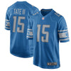 Image of Golden Tate Detroit Lions Game Jersey - Blue