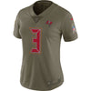 Image of Jameis Winston Tampa Bay Buccaneers Women's Salute to Service Limited Jersey - Olive 2018/2019