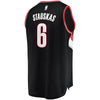 Image of Nik Stauskas Portland Trail Blazers Branded Fast Break Jersey - Icon Edition - Black