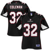 Image of Derrick Coleman Arizona Cardinals Pro Line Women's Player Jersey – Black 2018/2019