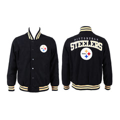 Pittsburgh Steelers black Bomber Hoodie 2018 - 2019