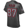 Image of Travis Kelce Kansas City Chiefs NFL Pro Line Women's Static Fashion Jersey  Gray