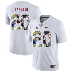 Shaun Dion Hamilton 20 White Alabama Crimson Tide Jersey 2018 - 2019