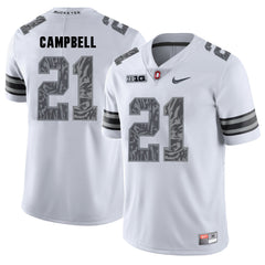 Ohio State Parris Campbell 21 White Jersey 2018 - 2019
