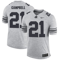 Ohio State Parris Campbell 21 Gray Jersey 2018 - 2019