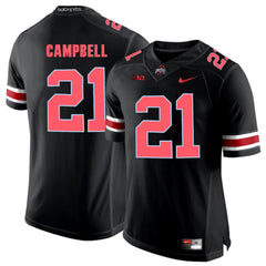 Ohio State Parris Campbell 21 Blackout Jersey 2018 - 2019