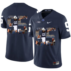 Penn State Tyler Davis #95 Dark Blue Jersey
