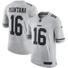 Image of Joe Montana San Francisco 49ers Retired Gridiron Gray II Limited Jersey - Gray 2018/2019