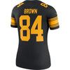 Image of Antonio Brown Pittsburgh Steelers Women's Color Rush Legend Jersey - Black 2018/2019