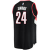 Image of Anfernee Simons Portland Trail Blazers Branded Fast Break Jersey - Icon Edition - Black