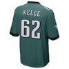 Image of Jason Kelce Philadelphia Eagles Midnight Green Super Bowl LII Champions Patch Game Jersey 2019