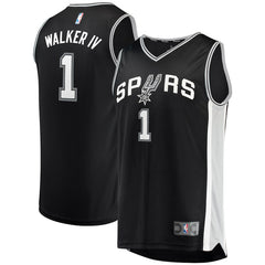 Lonnie Walker San Antonio Spurs Branded Fast Break Jersey - Icon Edition - Black