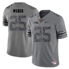 Ohio State Mike Weber 25 Gray Jersey 2018 - 2019