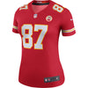 Image of Travis Kelce Kansas City Chiefs Women's Color Rush Legend Jersey - Red