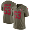 Image of NaVorro Bowman San Francisco 49ers Salute To Service Limited Jersey - Olive 2018/2019