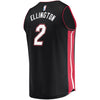 Image of Wayne Ellington Miami Heat Branded Fast Break Player Jersey - Icon Edition – Black