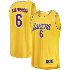 Lance Stephenson Los Angeles Lakers Branded Fast Break Jersey - Icon Edition - Gold