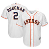 Image of Alex Bregman Houston Astros Majestic Home Official Cool Base Player Replica Jersey - White