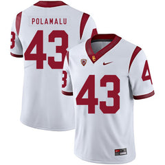 USC Troy Polamalu 43 White Jersey 2018 - 2019
