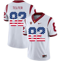 USC Randall Telfer 82 White Jersey 2018 - 2019