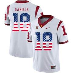 USC JT Daniels 18 White Jersey 2018 - 2019