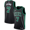 Image of Jaylen Brown Boston Celtics Black Swingman Jersey 2018 - 2019