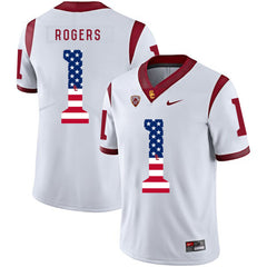 USC Darreus Rogers 1 White Jersey 2018 - 2019