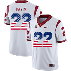 USC Justin Davis 22 White Jersey 2018 - 2019