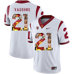 USC Tyler Vaughns 21 White Jersey 2018 - 2019