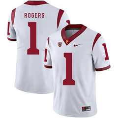 USC Darreus Rogers 1 White Jersey 2018 - 2019