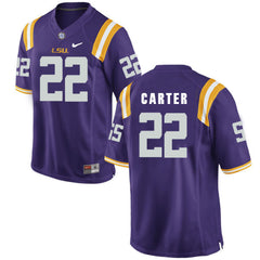 LSU Tory Carter 22 Purple Jersey 2018 - 2019