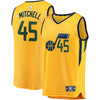 Image of Donovan Mitchell Utah Jazz Gold Swingman Jersey 2018 - 2019