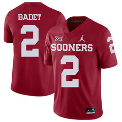Jeff Badet 2 Red Oklahoma Sooners Jersey 2018 - 2019