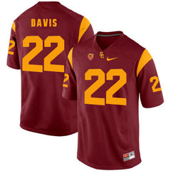 USC Justin Davis 22 Scarlet Jersey 2018 - 2019