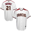 Image of Zack Greinke Arizona Diamondbacks Majestic Official Cool Base Player Jersey - White/Sedona Red