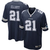 Image of Dallas Cowboys Ezekiel Elliott Navy Jersey 2018 - 2019