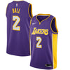 Image of Lonzo Ball Los Angeles Lakers Purple Swingman Jersey 2018 - 2019