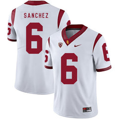 USC Mark Sanchez 6 White Jersey 2018 - 2019