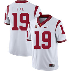 USC Matt Fink 19 White Jersey 2018 - 2019