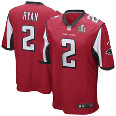 Matt Ryan Atlanta Falcons Red Super Bowl LI Bound Game Jersey 2019