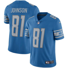 Calvin Johnson Detroit Lions Retired Player Vapor Untouchable Limited Throwback Jersey - Blue